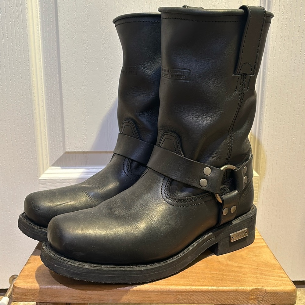 Leather Motorcycle Boots